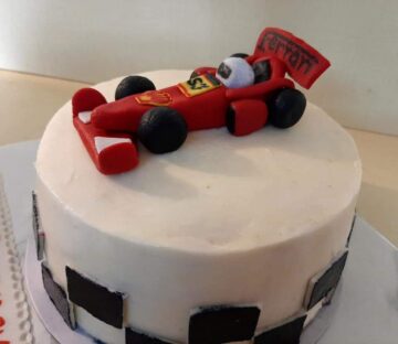 Eggless chocolate fondant cake(customised)